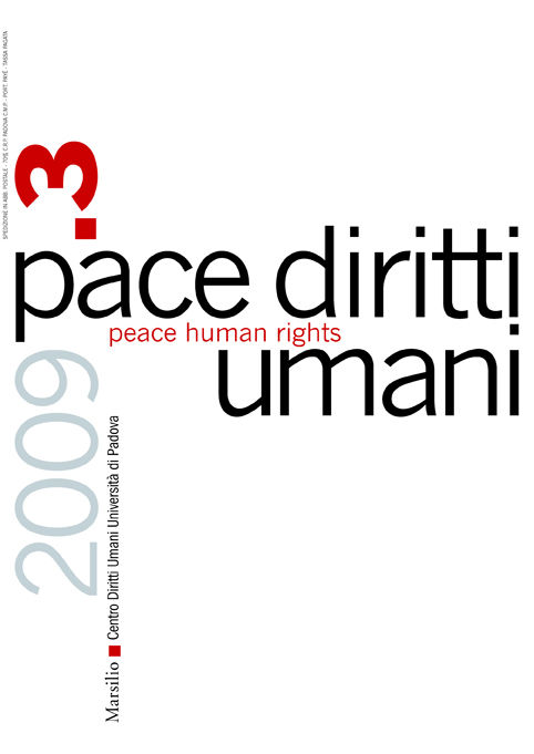 Pace diritti umani. 3/2009