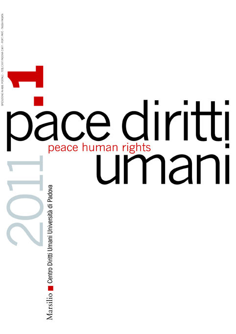 Pace diritti umani. 1/2011 