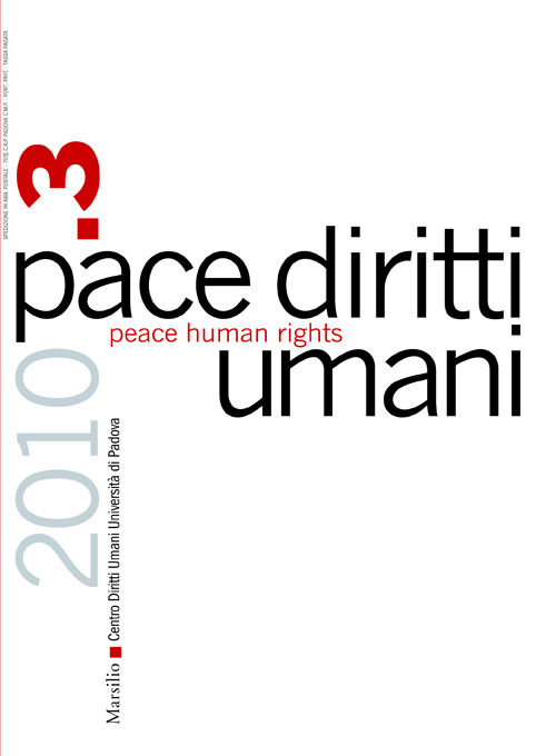 Pace diritti umani. 3/2010 
